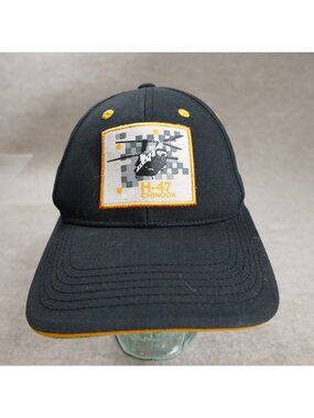 Boeing H47 Chinook Hat Black Embroidered Official Cotton